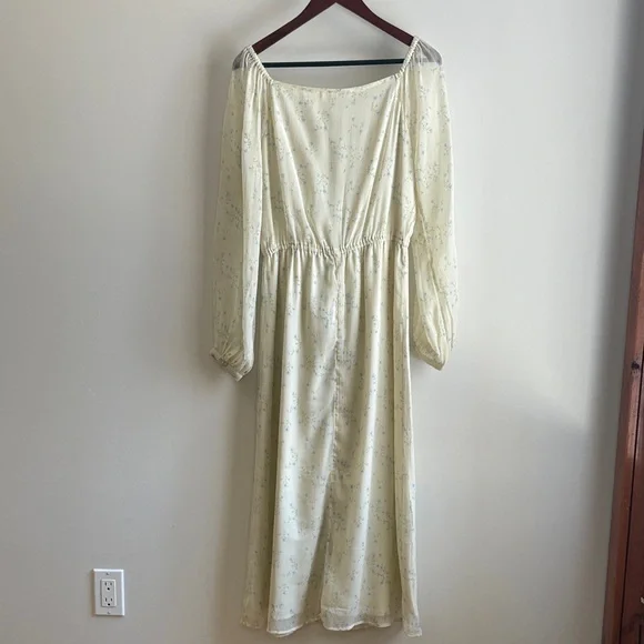 OAK + FORT Cream Long Sleeve Dress - Picture 5 of 6